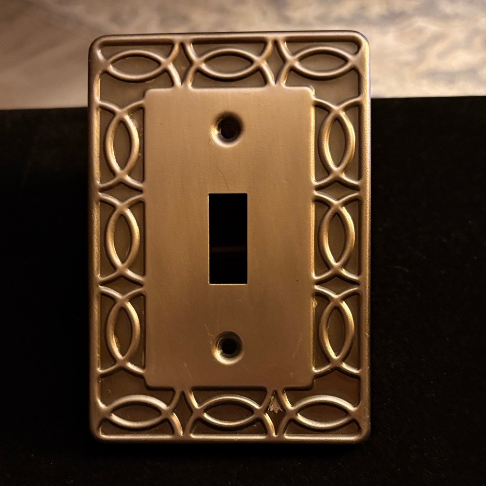 Elegant Metal Light Switch Plate